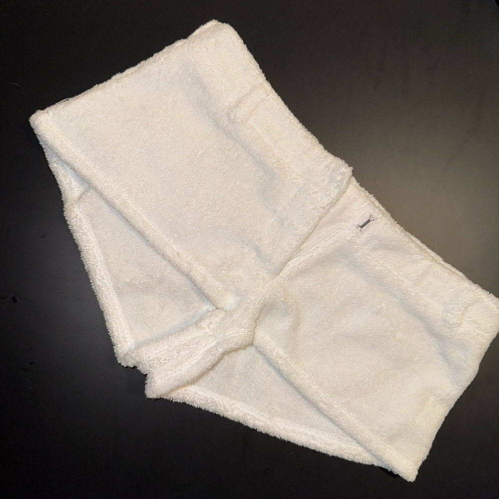 SKIMS White Terry Cloth Swim Coverup Shorts